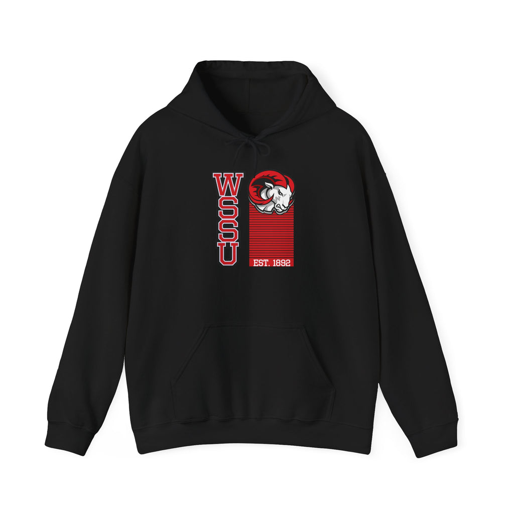 WSSU Rams Vertical Logo Hoodie – Established 1891 College Pullover