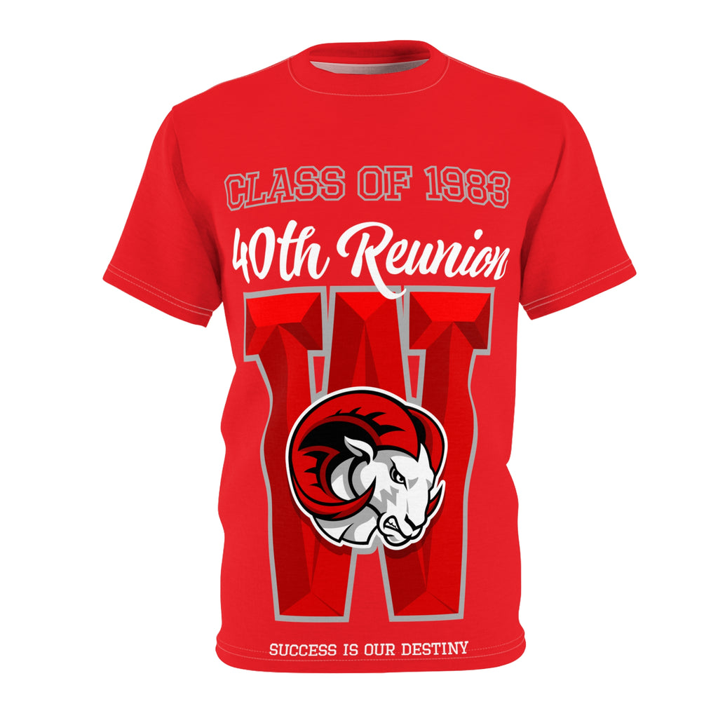 UNISEX WSSU CLASS OF 83 RED REUNION TEE