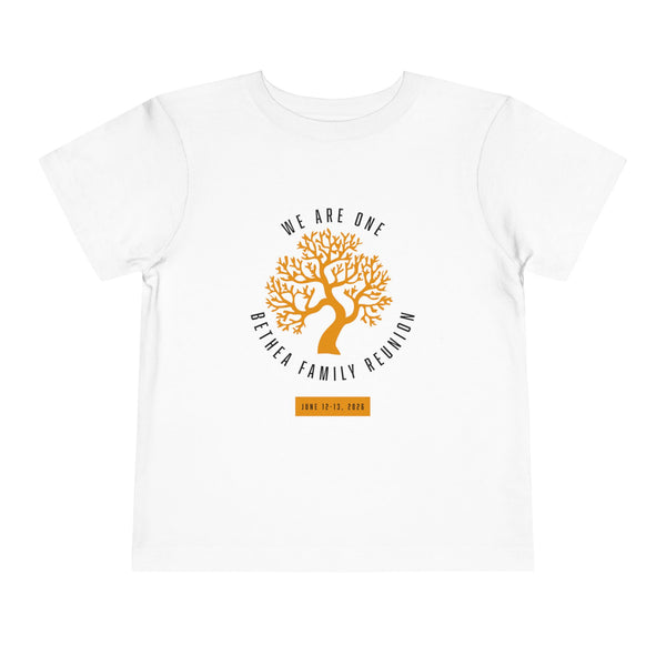 Toddler Tee — "We Are One" Family Reunion Tree Shirt (Custom Date)