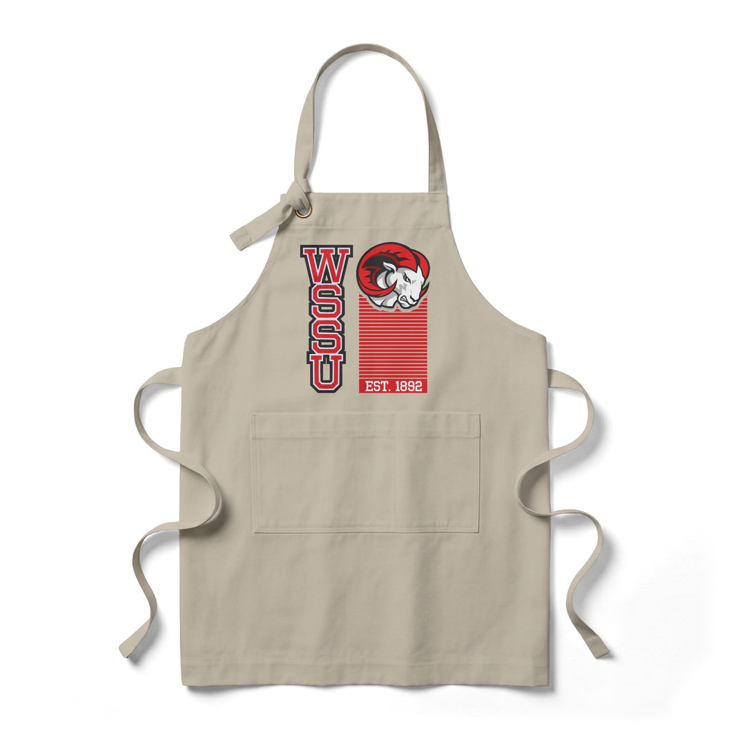 WSSU Mascot Bib Apron - College Logo Cooking Apron