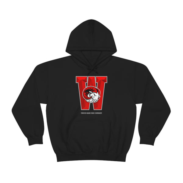 UNISEX HEAVY BLEND WSSU BIG W HOODIE