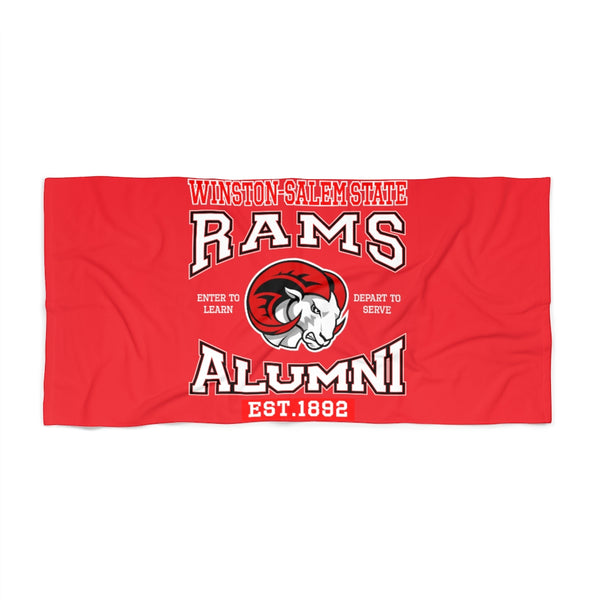 WSSU RAMS ALUMNI BEACH TOWEL