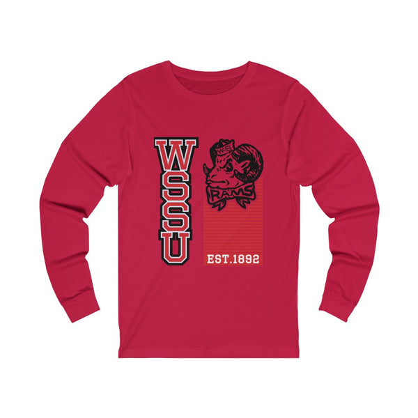 UNISEX WSSU THROWBACK LONG SLEEVE TEE