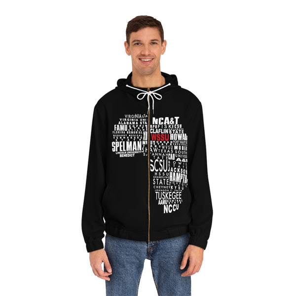 WSSU AFRICA HBCU PRIDE UNISEX FULL-ZIP HOODIE