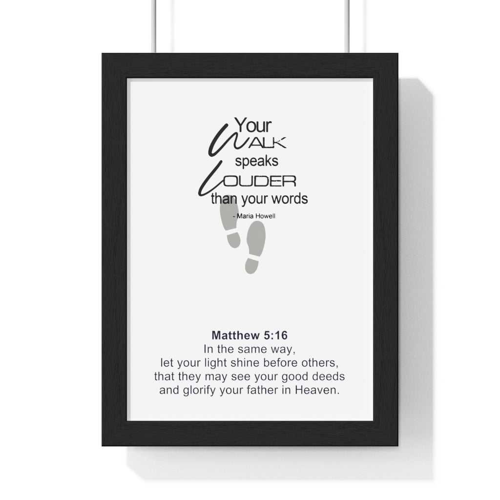 "Your Walk" Premium Framed Vertical Poster (Maria Howell Collection)